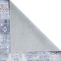 Lincoln Blue Distressed Medallion Rug
