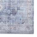 Lincoln Blue Distressed Medallion Rug