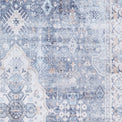 Lincoln Blue Distressed Medallion Rug
