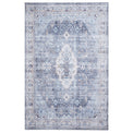 Lincoln Blue Distressed Medallion Rug from Roseland Furniture