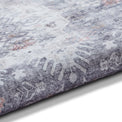 Lincoln Grey Distressed Medallion Rug
