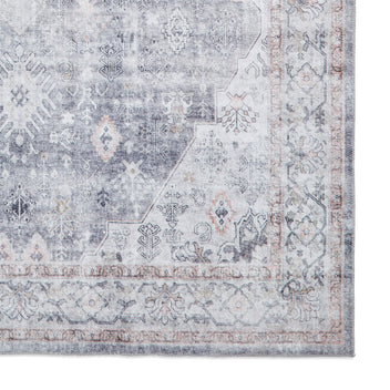 Lincoln Distressed Traditional Medallion Rectangular Rug for Living ...