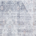 Lincoln Grey Distressed Medallion Rug