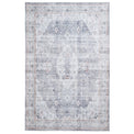 Lincoln Grey Distressed Medallion Rug from Roseland Furniture