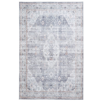 Lincoln Distressed Traditional Medallion Rectangular Rug for Living ...
