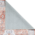 Lincoln Terracotta Distressed Medallion Rug 