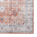 Lincoln Terracotta Distressed Medallion Rug 