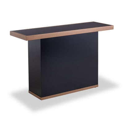 Hemming Black Gloss Console Table