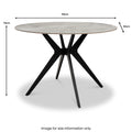 Chelsea-grey-stone-round-dining-table from Roseland Furniture