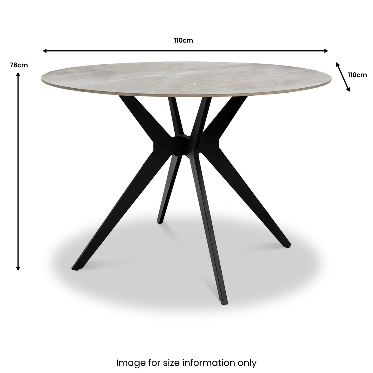 Chelsea-grey-stone-round-dining-table from Roseland Furniture