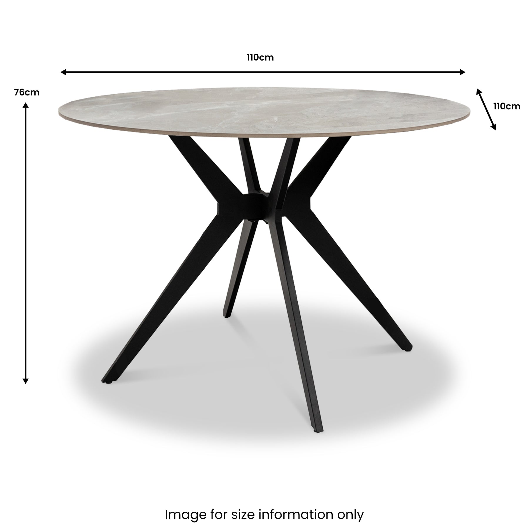 Chelsea-grey-stone-round-dining-table from Roseland Furniture