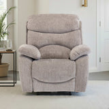Eivor-Electric-Recliner-Armchair-Grey Front1 from Roseland Furniture