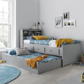 Knowle Grey Guest Bed with Trundle from Roseland furniture