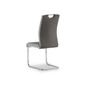 Marco Light Grey Faux Leather Dining Chair from Roseland Furniture