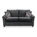 Abbott 2 Seater Sofabed in Charcoal with Morelisa Charcoal Cushions by Roseland Furniture