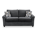 Abbott 2 Seater Sofabed in Charcoal with Morelisa Denim Cushions by Roseland Furniture