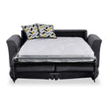 Abbott 2 Seater Sofabed in Charcoal with Morelisa Mustard Cushions by Roseland Furniture