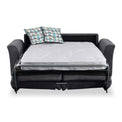 Abbott 2 Seater Sofabed in Charcoal with Rufus Duck Egg Cushions by Roseland Furniture