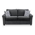 Abbott 2 Seater Sofabed in Charcoal with Rufus Mono Cushions by Roseland Furniture