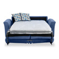 Abbott 2 Seater Sofabed in Denim with Rufus Duck Egg Cushions by Roseland Furniture