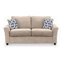Abbott 2 Seater Sofabed in Oatmeal with Rufus Mono Cushions by Roseland Furniture