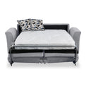 Abbott 2 Seater Sofabed in Silver with Morelisa Denim Cushions by Roseland Furniture