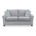 Abbott 2 Seater Sofabed in Silver with Rufus Duck Egg Cushions by Roseland Furniture