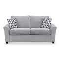 Abbott 2 Seater Sofabed in Silver with Rufus Mono Cushions by Roseland Furniture