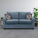 Boston 2 Seater Sofabed in Midnight with Morelisa Charcoal Cushions by Roseland Furniture