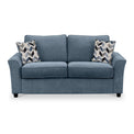 Boston 2 Seater Sofabed in Midnight with Morelisa Denim Cushions by Roseland Furniture