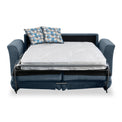 Boston 2 Seater Sofabed in Midnight with Rufus Blue Cushions by Roseland Furniture