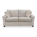 Boston 2 Seater Sofabed in Oatmeal with Morelisa Oatmeal Cushions by Roseland Furniture