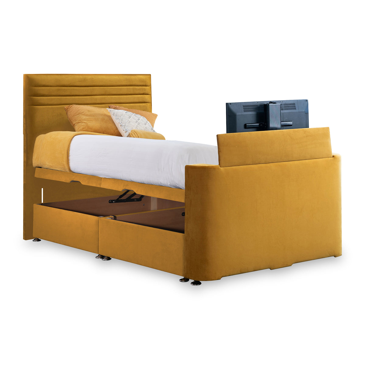 Ryton Velvet Ottoman TV Bed from Roseland