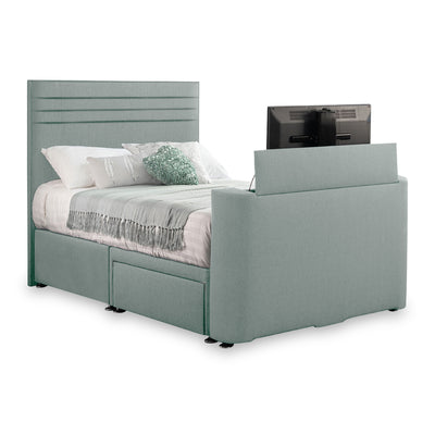 Ryton Faux Linen 2 Drawer TV Bed
