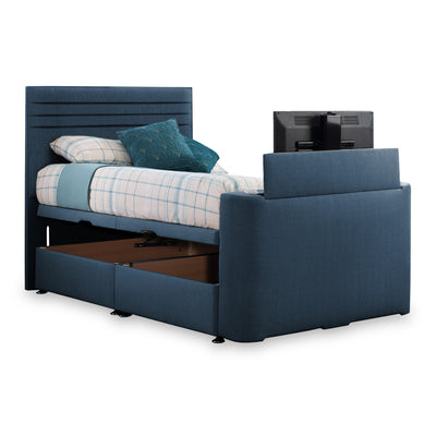 Ryton Faux Linen Ottoman TV Bed