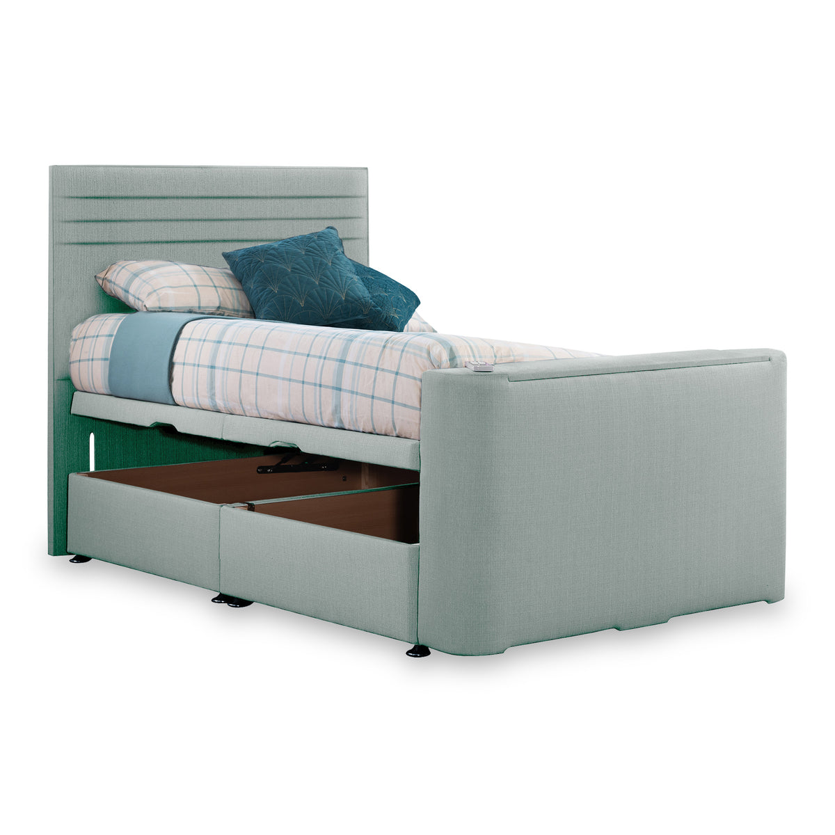 Ryton Faux Linen Ottoman TV Bed from Roseland