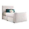 Ryton Velvet 4 Drawer TV Bed in Oyster by Roseland Furniture