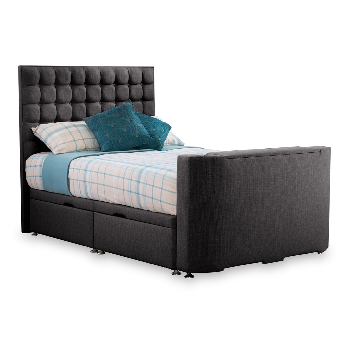 Bridgeford Ottoman Faux Linen TV Bed from Roseland Furniture