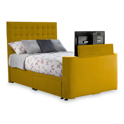 Bridgeford Velvet 2 Drawer TV Bed