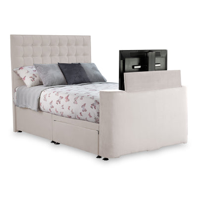 Bridgeford Velvet 2 Drawer TV Bed