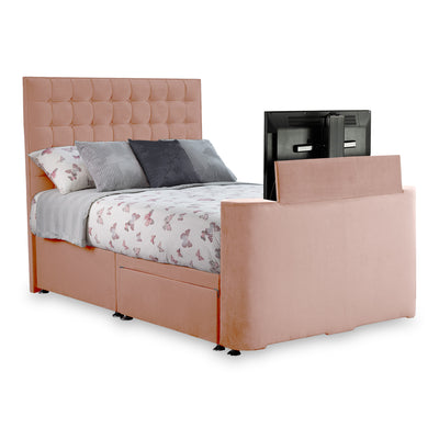 Bridgeford Velvet 2 Drawer TV Bed