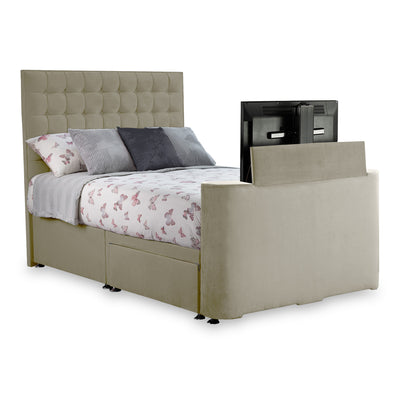 Bridgeford Velvet 2 Drawer TV Bed