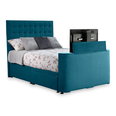 Bridgeford Velvet 2 Drawer TV Bed