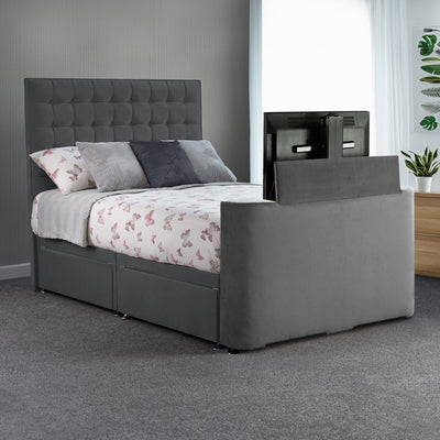 Bridgeford Velvet 4 Drawer TV Bed