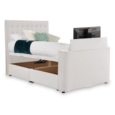 Bridgeford Velvet Side Ottoman TV Bed