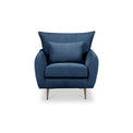 Evelyn Navy Blue Armchair from Roseland Furniture
