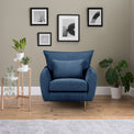 Evelyn Navy Blue Armchair for living room