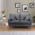 Evelyn Charcoal Grey 2 Seater Sofa for living room