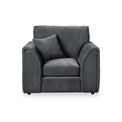 Dunford Charcoal Grey Armchair from Roseland Furniture