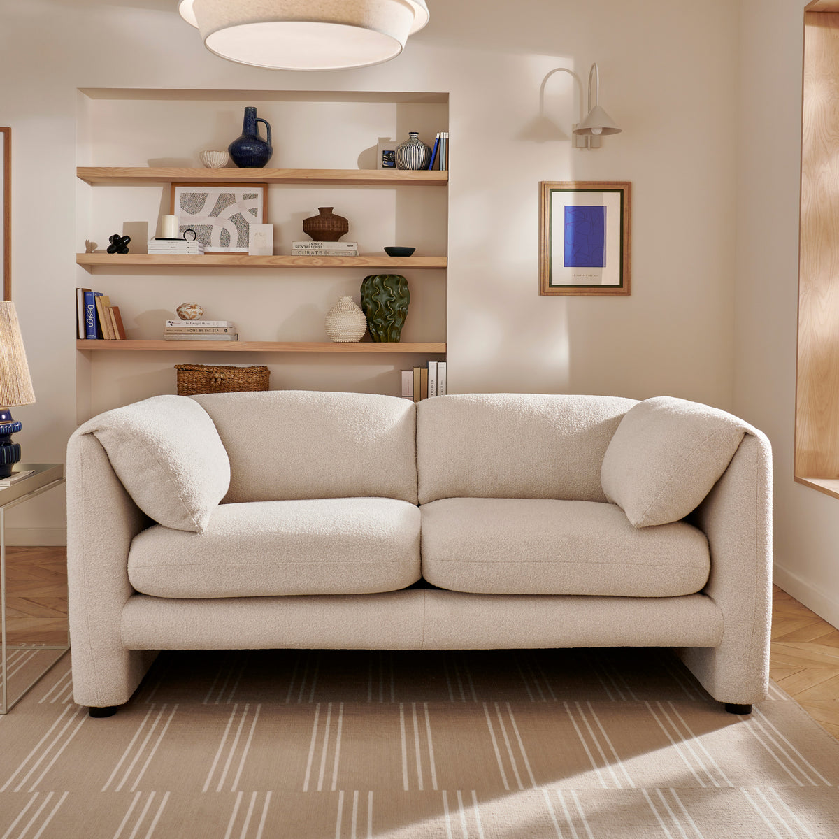 Carmel Boucle 2 Seater Sofa from Roseland Furniture